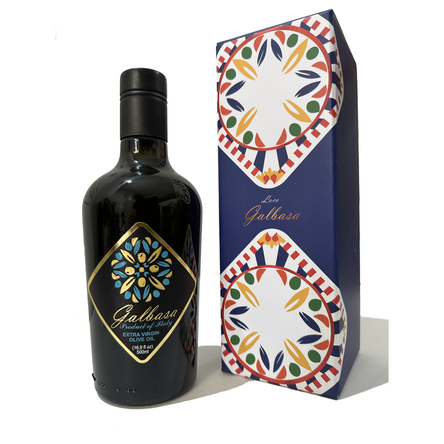 GALBASA Olio EVO Biologico 500 ml Con Astuccio